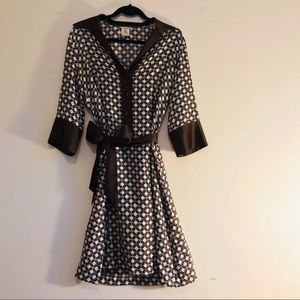 Silk Pink Tartan High Fashion Turtle Dress